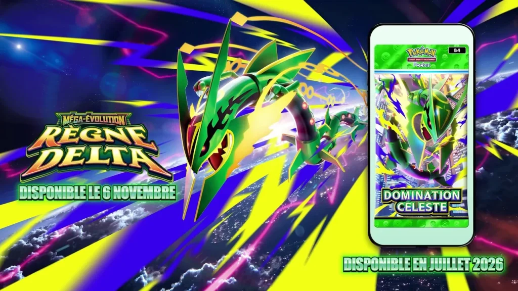 Extension Domination Céleste (B4) de Pokémon TCG Pocket avec Méga-Rayquaza